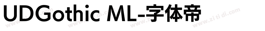 UDGothic ML字体转换